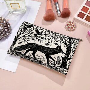 Light Weight Fox and Forrest Friends Design Women’s Makeup Bag